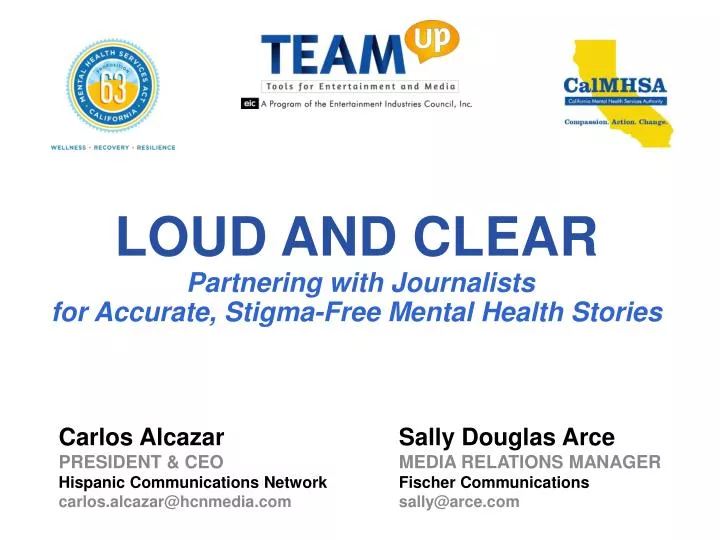 loud and clear partnering with journalists for accurate stigma free mental health stories