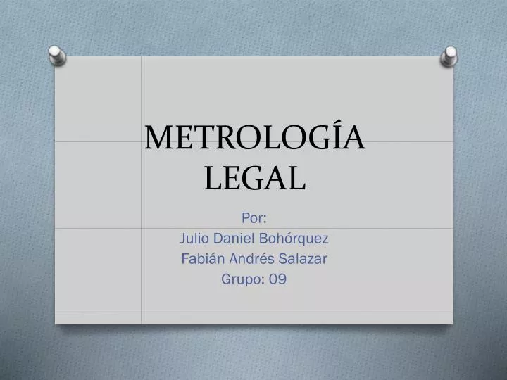 metrolog a legal