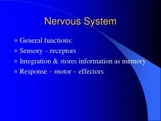 Nervous System