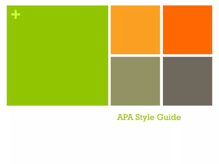 apa style guide