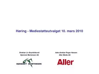 h ring mediest tteutvalget 10 mars 2010