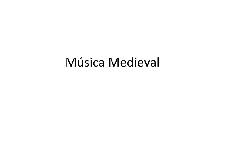 m sica medieval