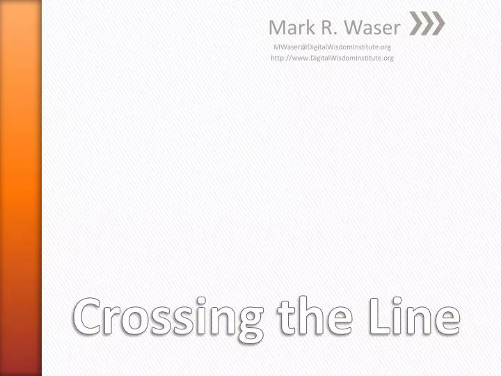 mark r waser mwaser@digitalwisdominstitute org http www digitalwisdominstitute org