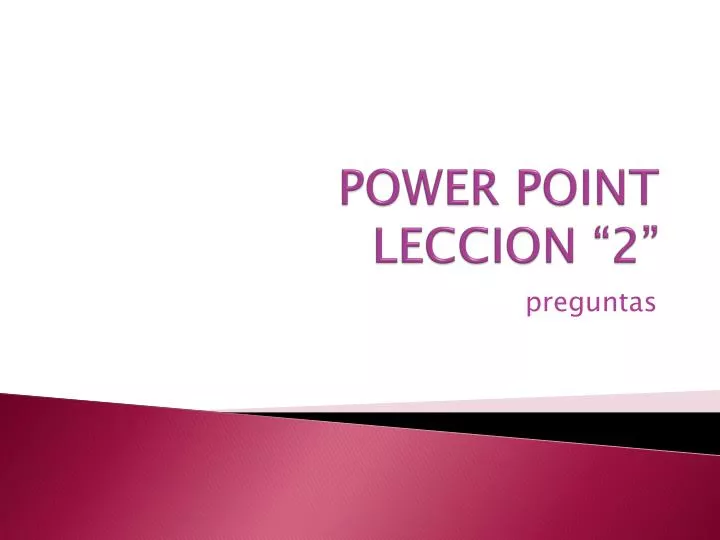 power point leccion 2