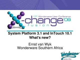 System Platform 3.1 and InTouch 10.1 What's new?
