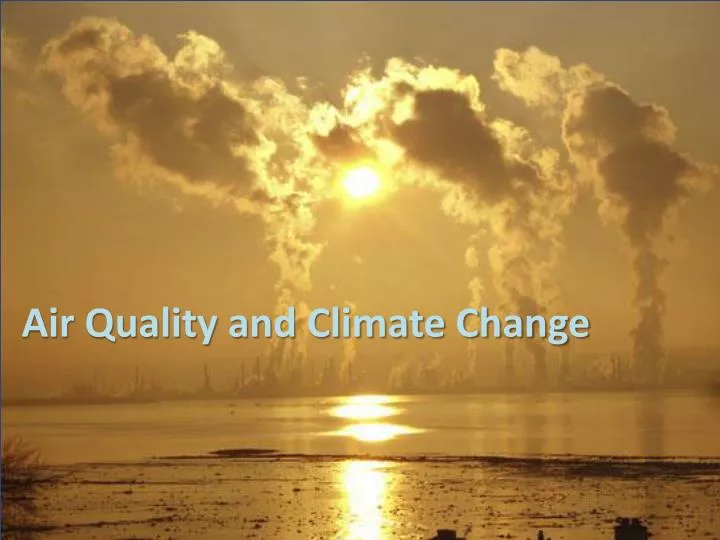 air quality and climate change