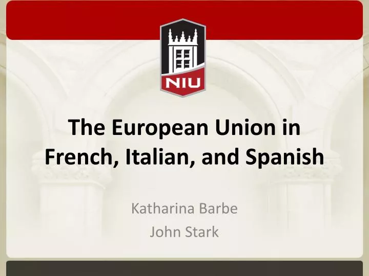 the european union in french italian and spanish
