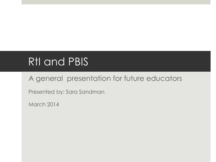 rti and pbis