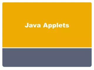 Java Applets