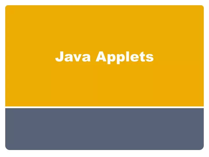 java applets