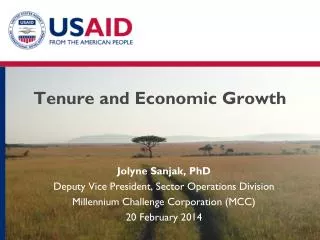 Tenure and Economic Growth