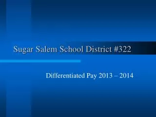 Sugar Salem School District #322