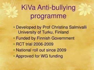 KiVa Anti-bullying programme