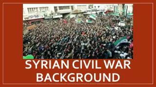Syrian Civil War Background