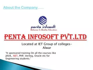 Penta Infosoft Pvt.Ltd