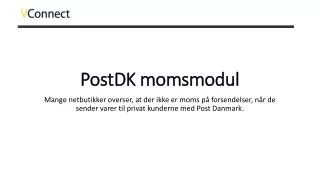 postdk momsmodul