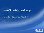 WAOL Advisory Group - slide 1