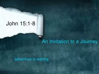 An Invitation to a Journey