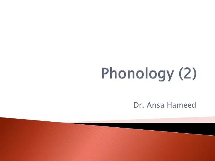 phonology 2