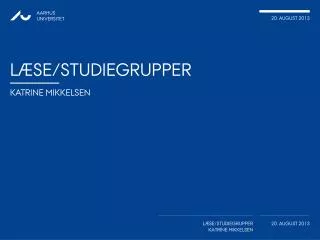 l se studiegrupper