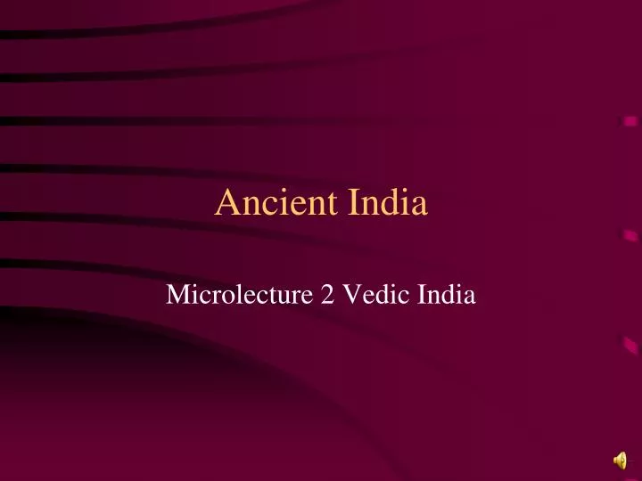 ancient india