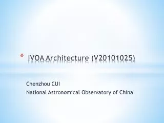 IVOA Architecture (V20101025)
