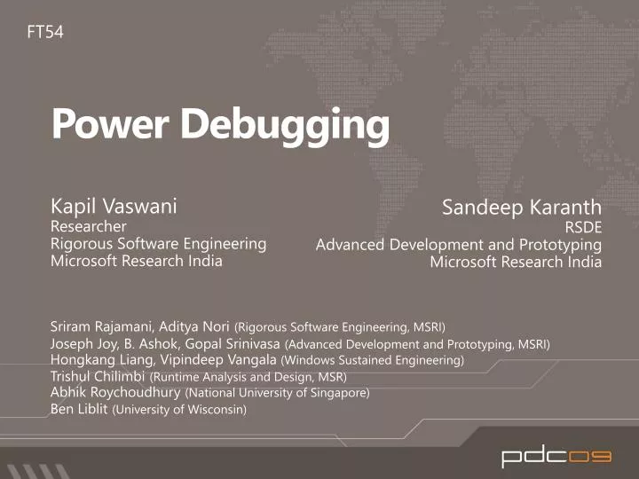 power debugging