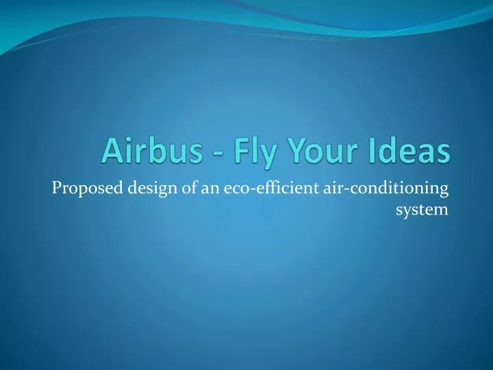 airbus fly your ideas