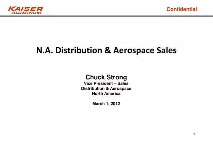 n a distribution aerospace sales