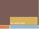 The IRAQ WAR - slide 1