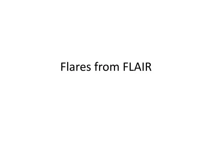 f lares from flair