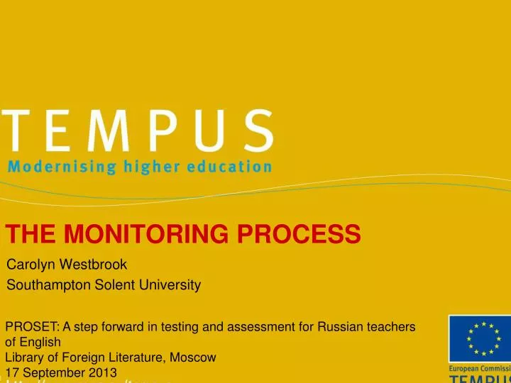 the monitoring process