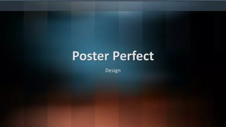 poster perfect
