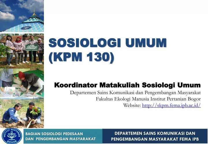 sosiologi umum kpm 130