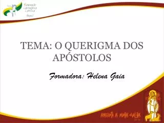 tema o querigma dos ap stolos