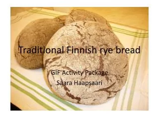 Traditional Finnish rye bread