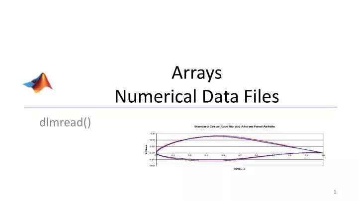 arrays numerical data files