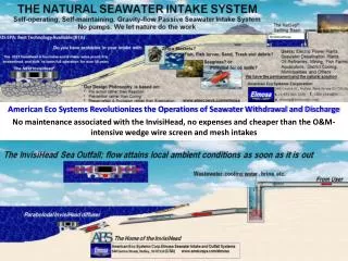 American Eco Systems Revolutionizes the Operations of Seawater Withdrawal and Discharge