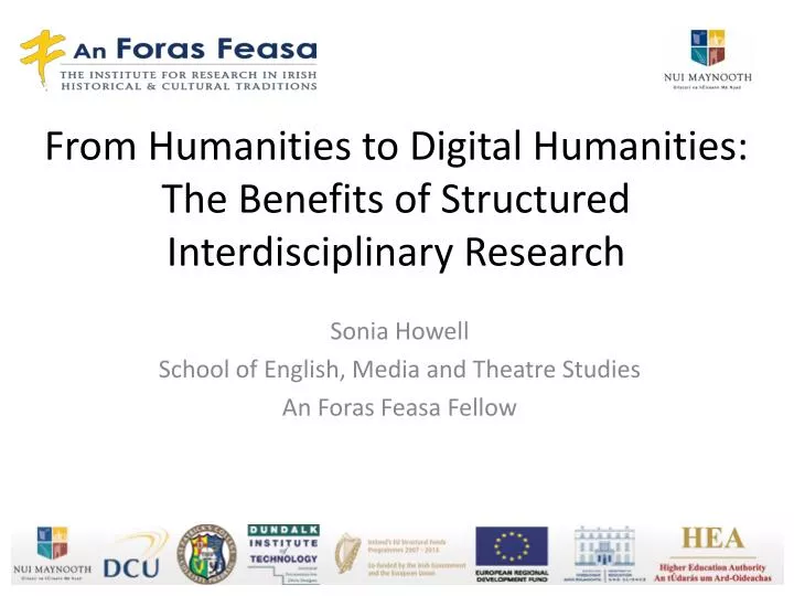 from humanities to digital humanities the benefits of structured interdisciplinary research