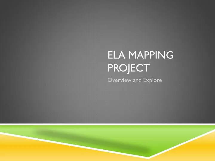 ela mapping project