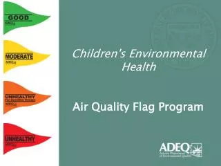 Children's Environmental Health Air Quality Flag Program