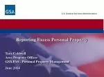Reporting Excess Personal Property - slide 1