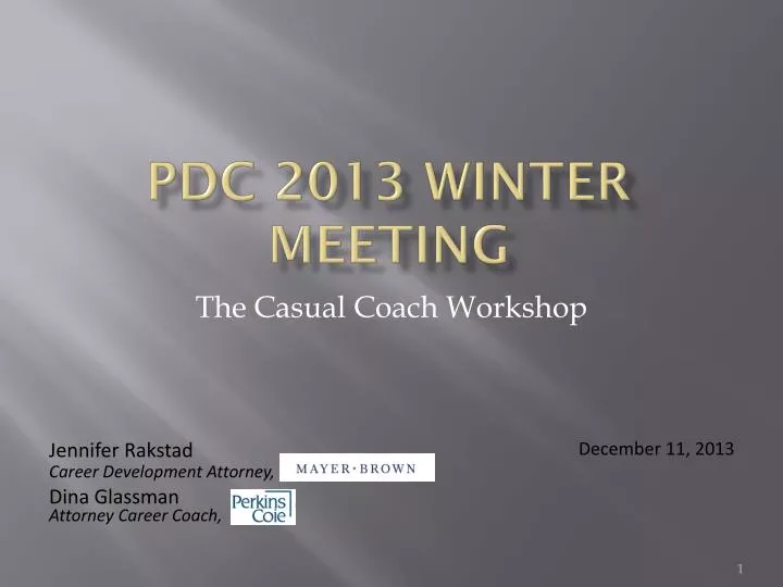 pdc 2013 winter meeting
