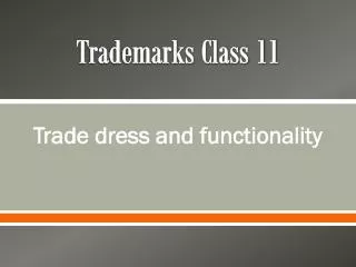 Trademarks Class 11