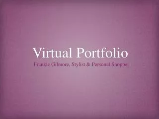 Virtual Portfolio