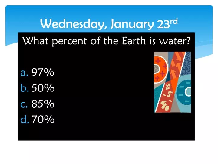 wednesday january 23 rd