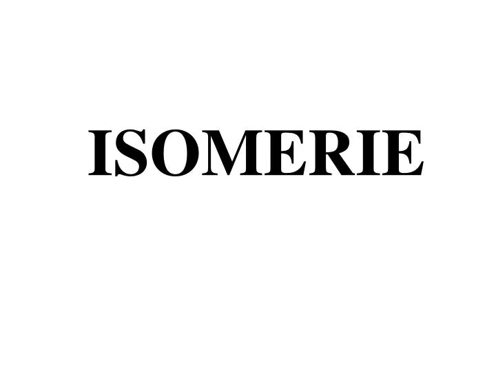 isomerie