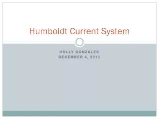Humboldt Current System