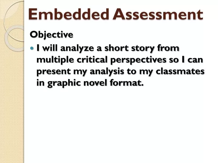 embedded assessment