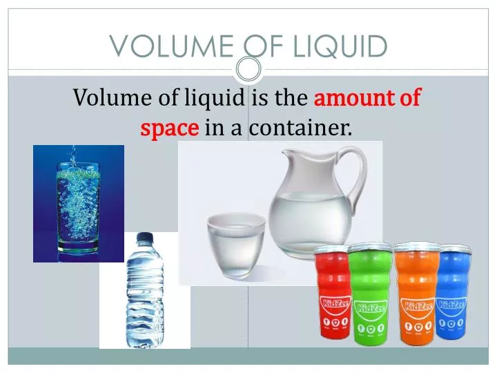 volume of liquid